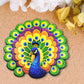 Peacock Design Anti-Slip Floor Mat - (1 Pc)