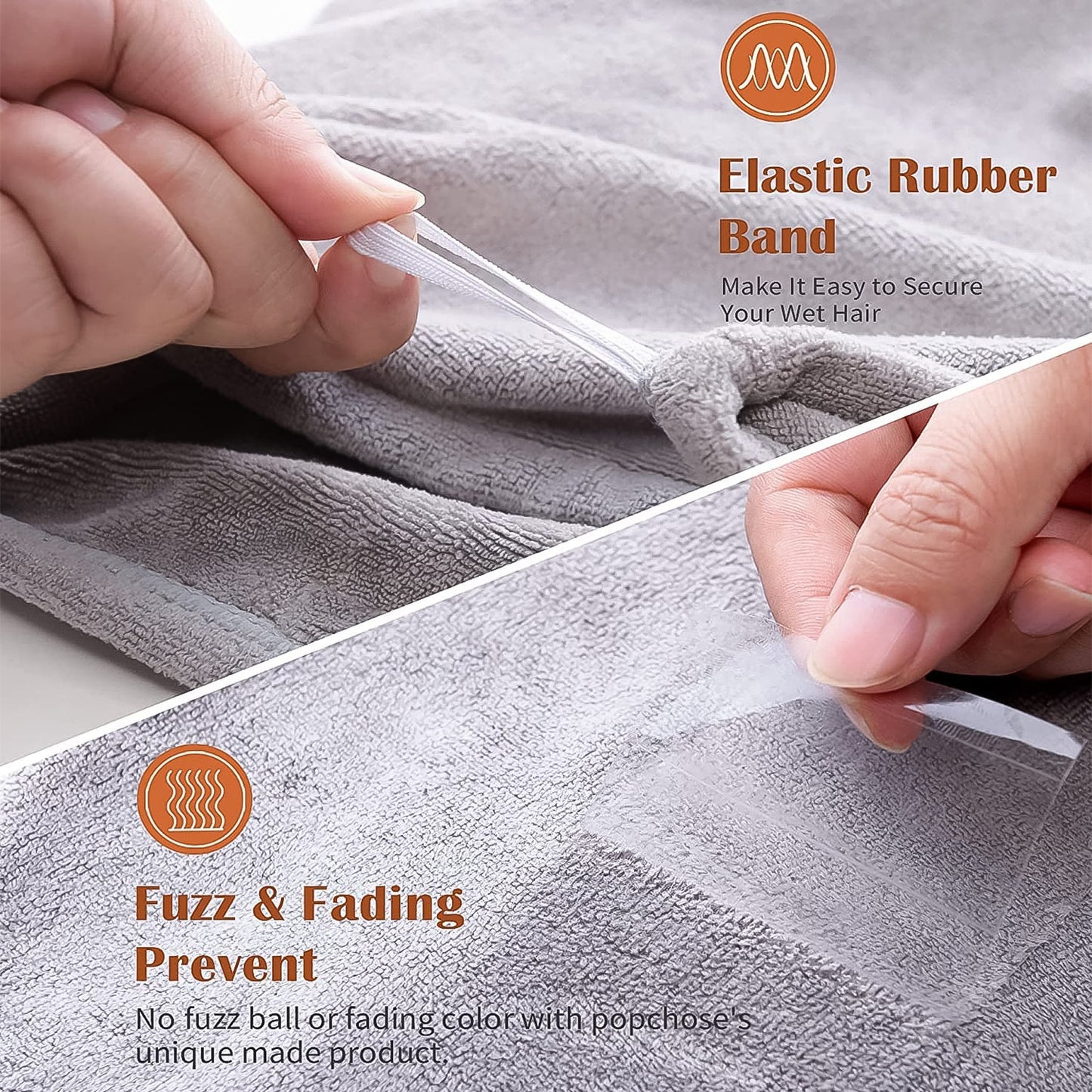 Quick Turban Hair-Drying Absorbent Microfiber Towel (1 Pc / Mix Design)