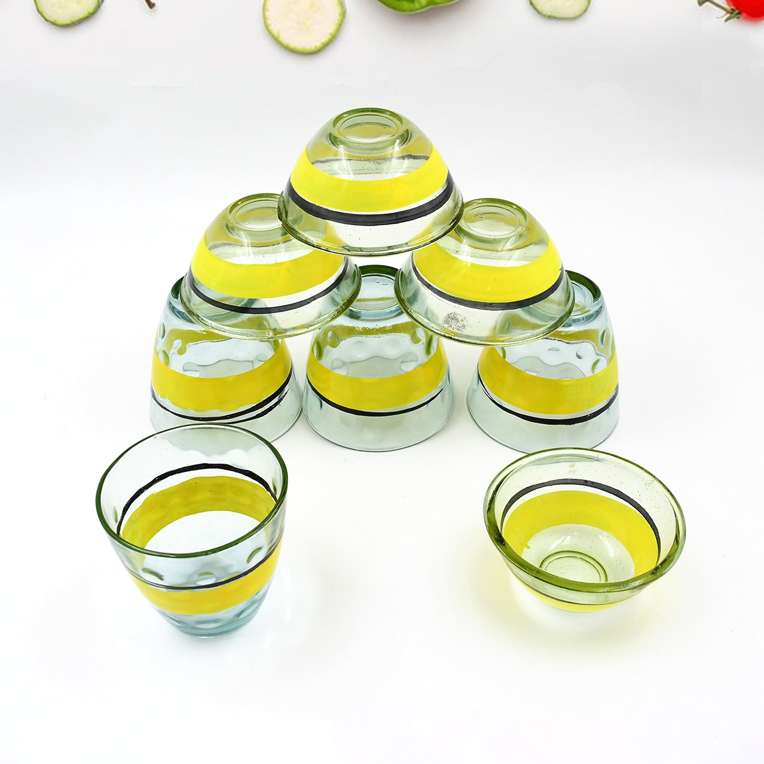 High Quality 4 Pc Glass & 4Pc Bowl Set, perfect choice For kitchen Your Brand