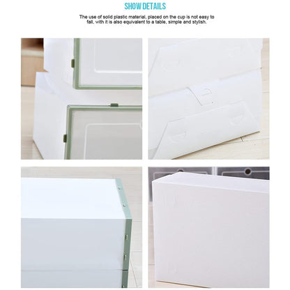 3 Layer Transparent Shoes Storage Box Plastic Stackable Shoe Storage (1 Set / 3 Layer) Your Brand