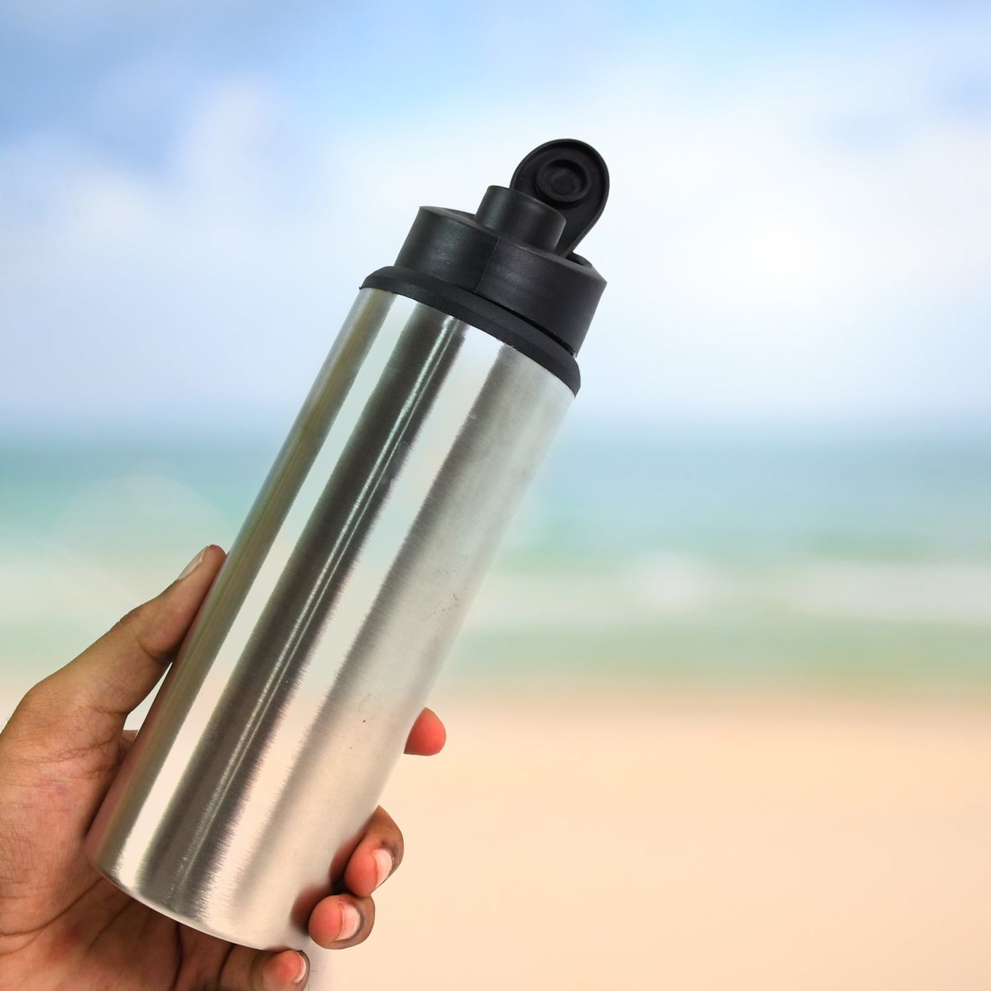 Steel Water Bottle | Sipper Bottle | Fridge Water Bottle Set of 1 (600 ML Approx) Your Brand