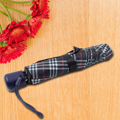 3-Fold Sun & Rain Protective Solid Foldable Umbrella, (1 Pc) Your Brand