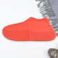Non-Slip Silicone Waterproof Boot Shoe Cover (Medium Size / 1 Pair / Red)
