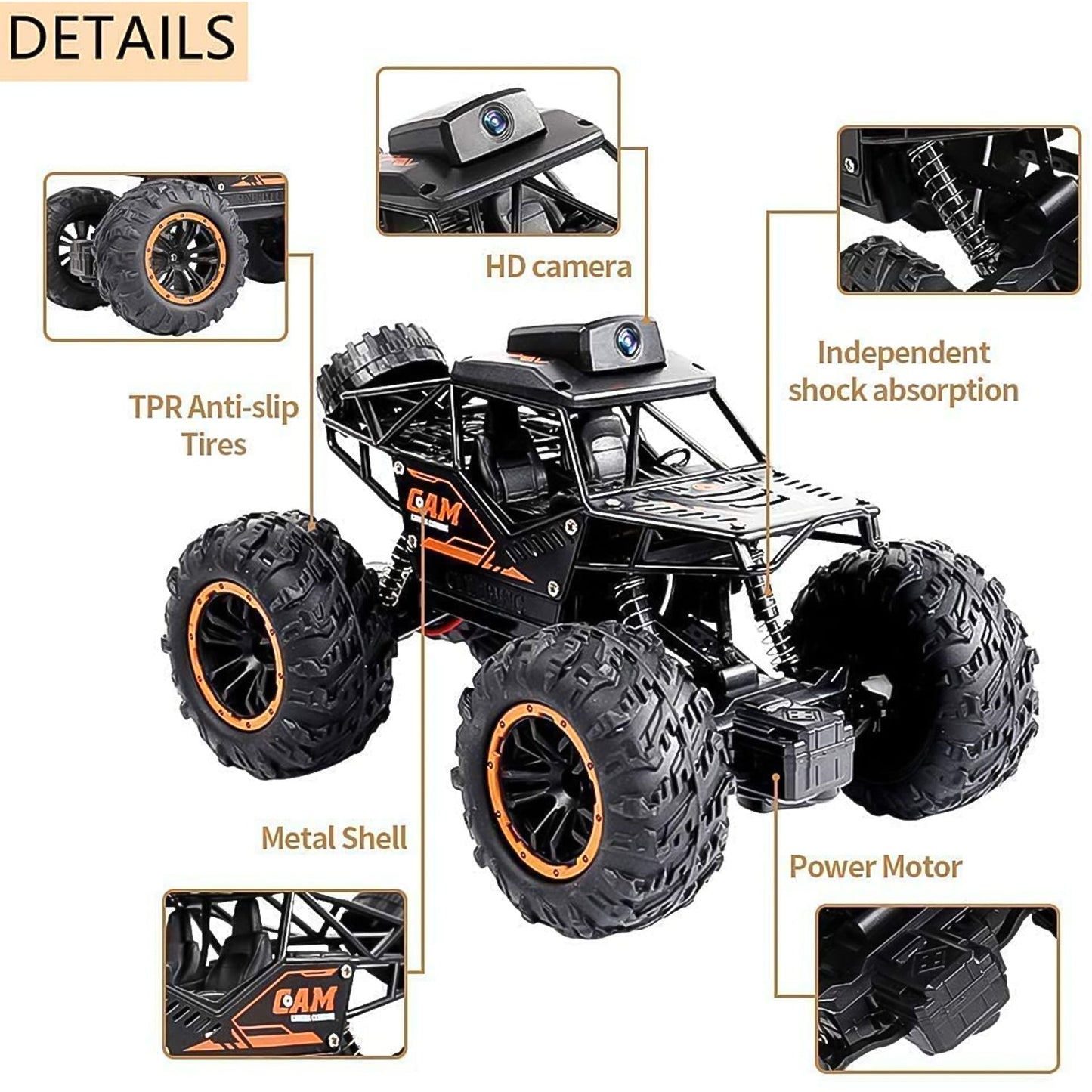 Remote Control Off-Road Truck with HD Camera Your Brand