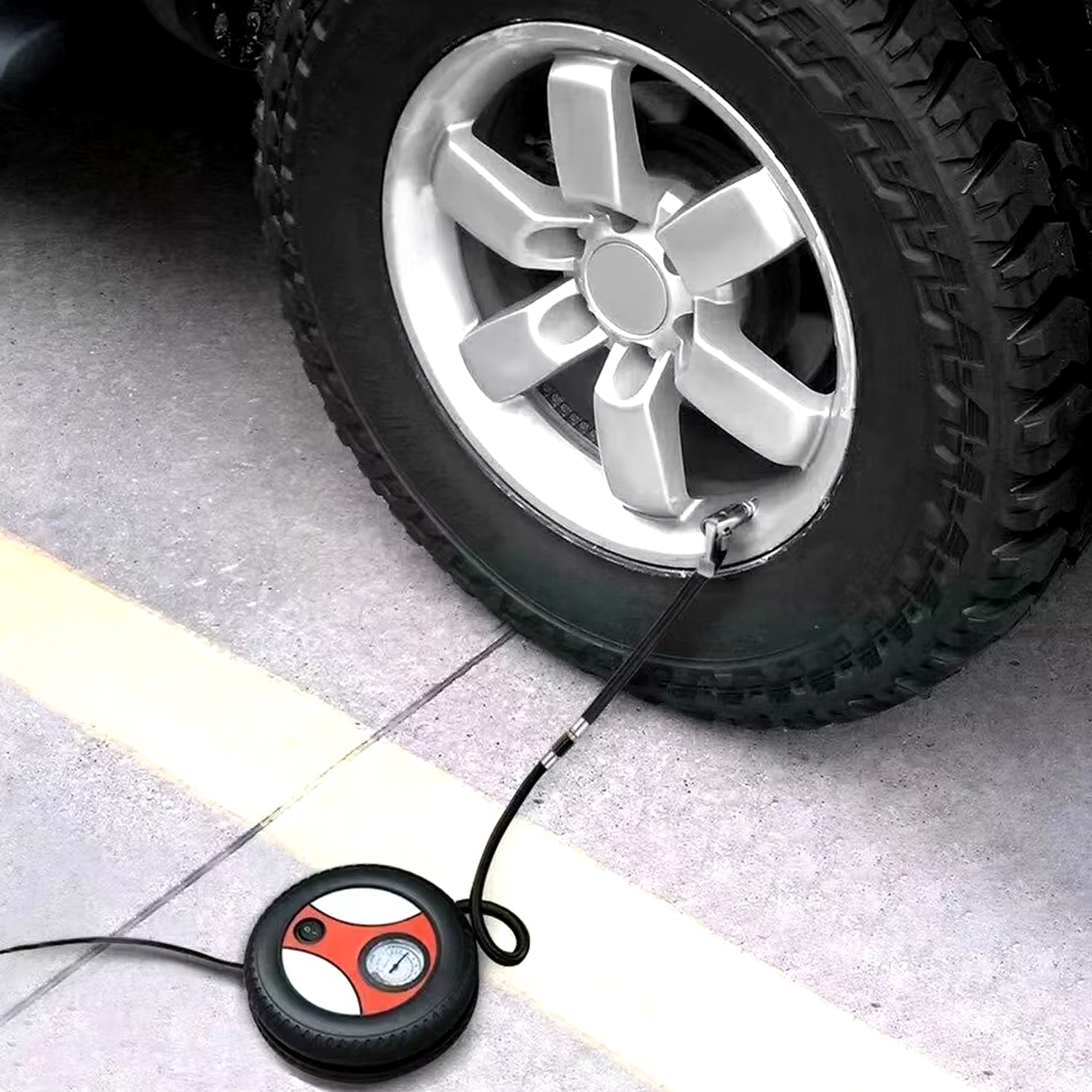 Compressor for Car and Bike 12V 260 PSI Tyre Inflator Air Pump Your Brand