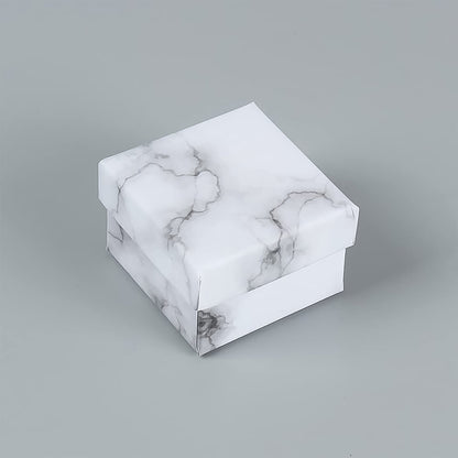 Cardboard Jewelry Boxes Gift Case Small Paper Jewelry Gift Boxes (7 Pcs Set / Mix Size) Your Brand
