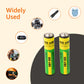 AAA Rechargeable 800 mWh Batteries With Recharging Cable (2 Pc Set)