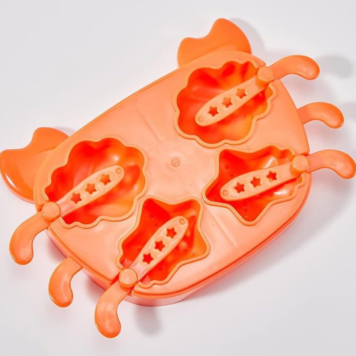 Crab Ice Mold Household Ice Cream Mold Popsicle Mold Silicone Ice Cream Popsicle Children's Ice Box Popsicle Box (1 Pc) Your Brand