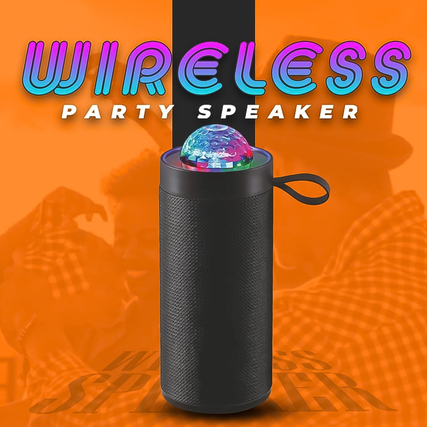 3D Disco Light Sound Bluetooth Speaker (1 Pc) Your Brand