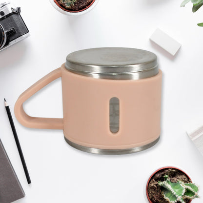 Stainless Steel Vacuum Coffee / Tea Cup, Tea Mug Hot Insulated Double Wall Stainless Steel, Coffee, and Milk Cup with Handle Easy To Carry: Coffee Cup (6 pc) Your Brand