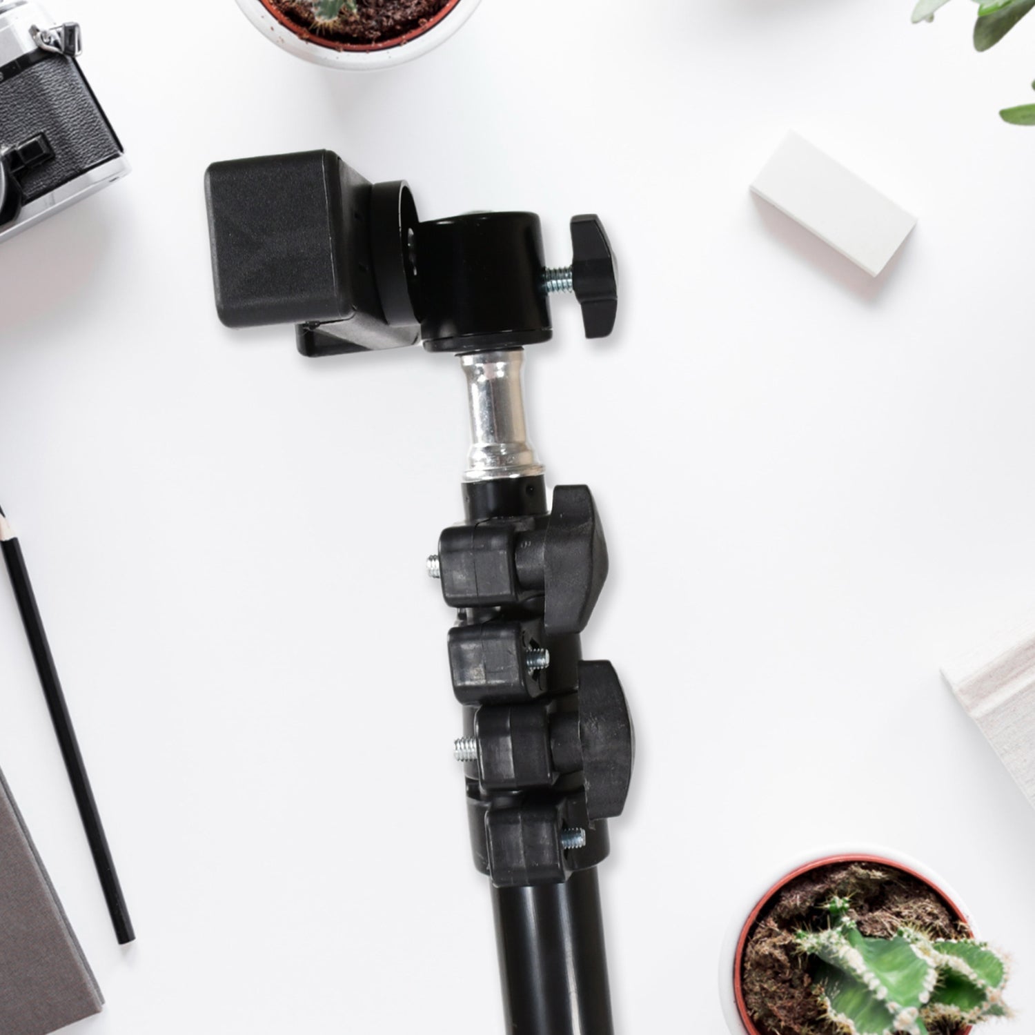 Professional Tripod with Multipurpose Head for Low Level Shooting, Panning for All DSLR Camera Photography Tripod Stand Folding Photo Stand Maximum Height 170 Cm Your Brand