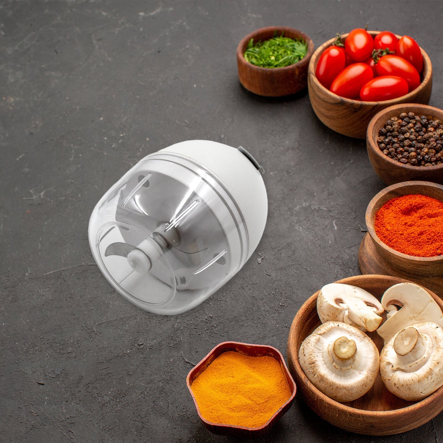 Chopper for Kitchen Electric, Rechargeable Garlic Chopper, Cordless Mini Food Processor, Portable Food Chopper with Detachable Stainless Steel Blade for Garlic, Ginger, Onion, Meat (200ML) Your Brand