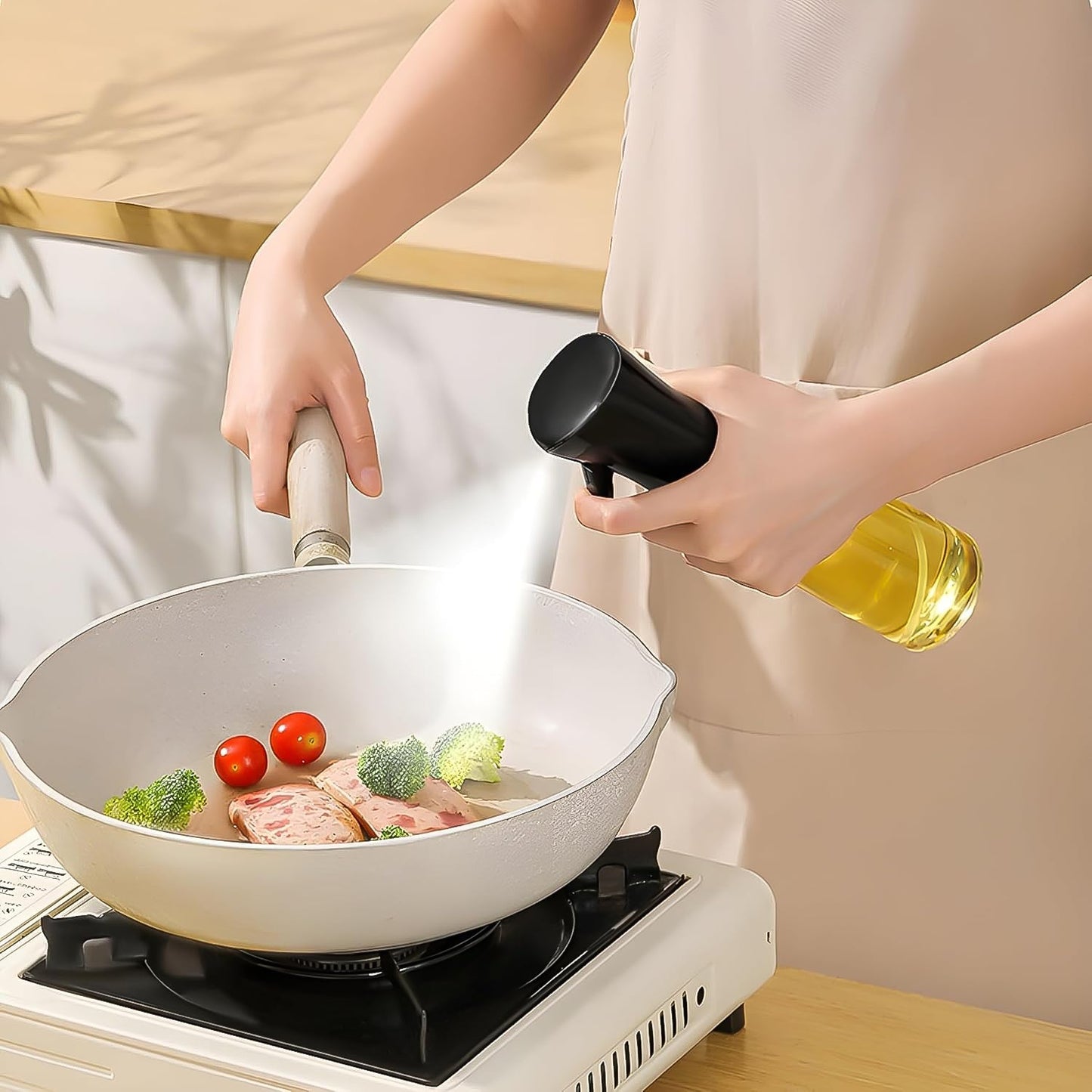 Plastic Oil Spray Bottle - Versatile Kitchen Gadgets (250 ML Approx) Your Brand