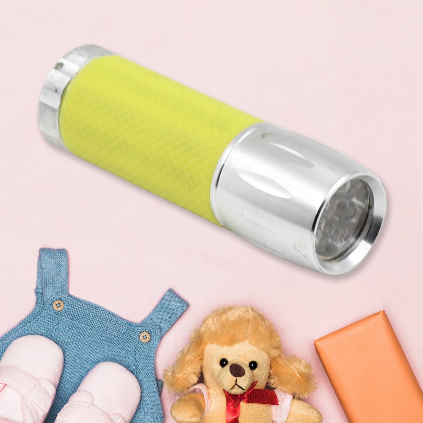 Portable Mini Torch / Flashlight LED Powerful High Lumens Pen Light Easy To Carry, Portable Pocket Compact Torch for Emergency 3 Battery operated (Battery not included / 1 pc) Your Brand