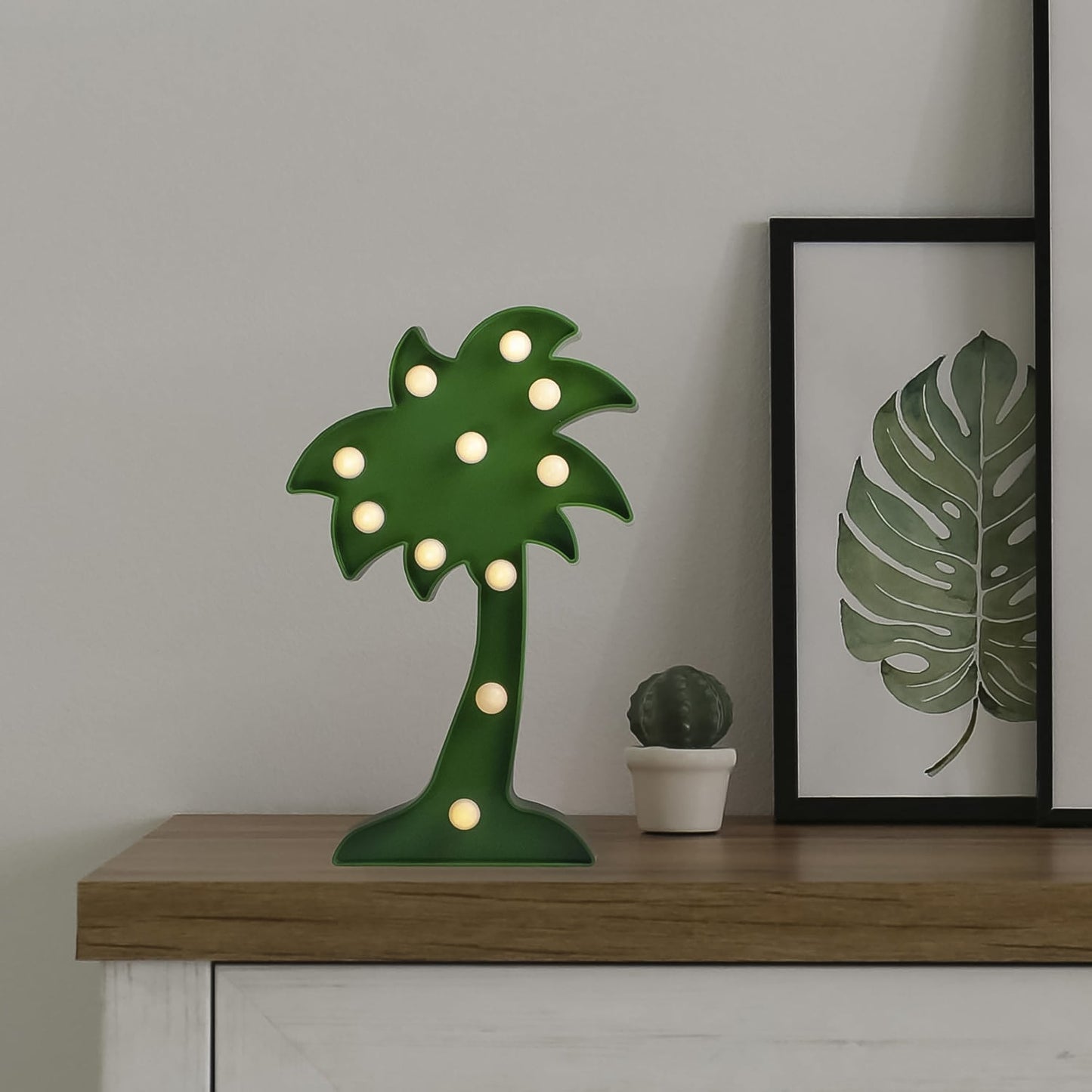LED Night Light Coconut Tree Light Romantic Table Lamp (1 Pc / Battery Not Included) Your Brand