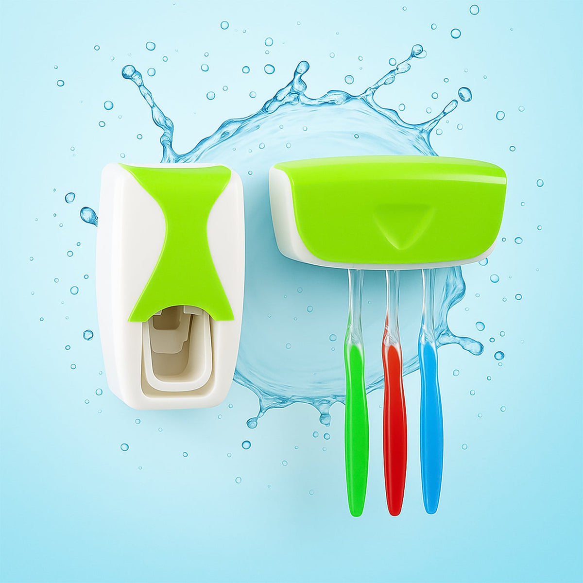 Toothpaste Dispenser & Tooth Brush with Toothbrush
