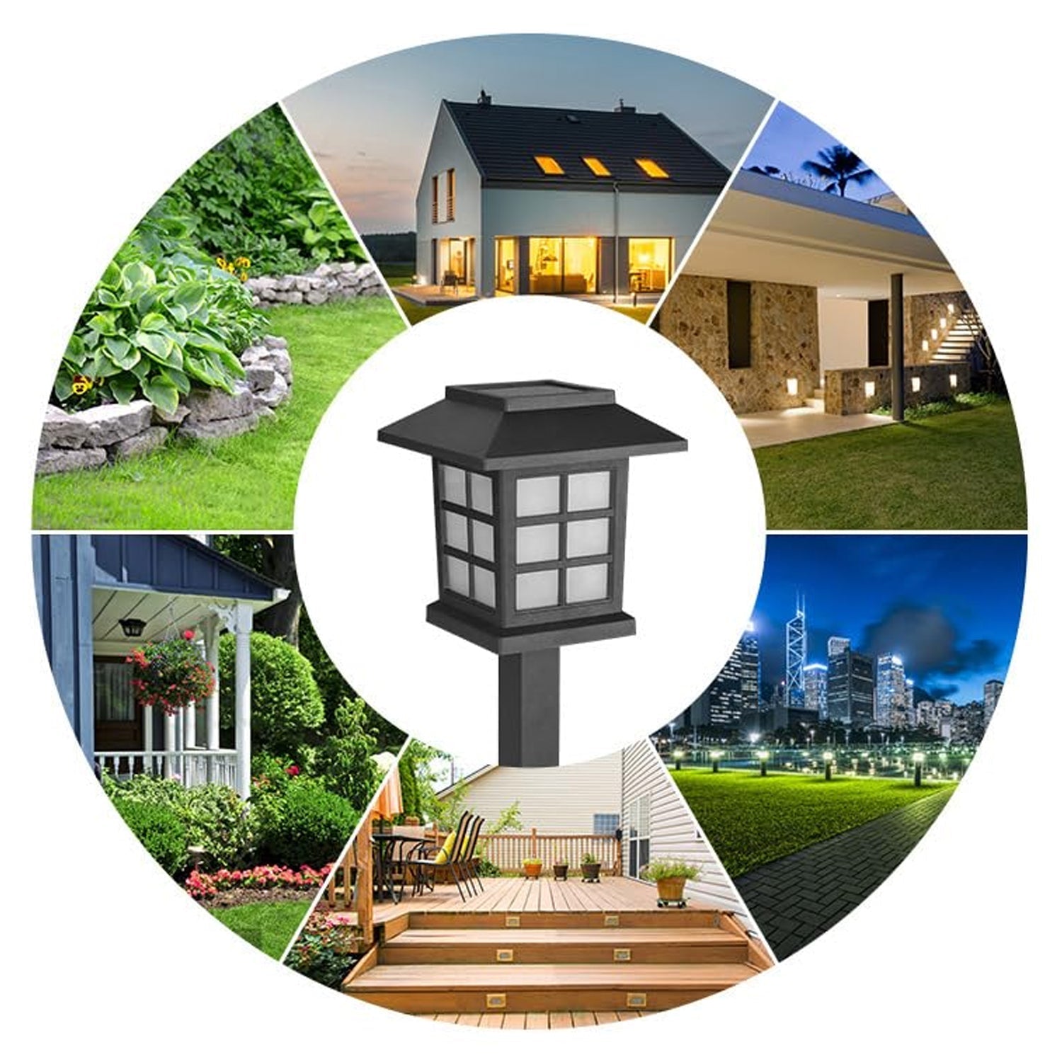 Solar Garden Lights, Outdoor Solar Landscape Lights, Waterproof Outdoor Solar Lights Walkway for Patio, Lawn, Yard, and Landscape (Pack of 2) Your Brand