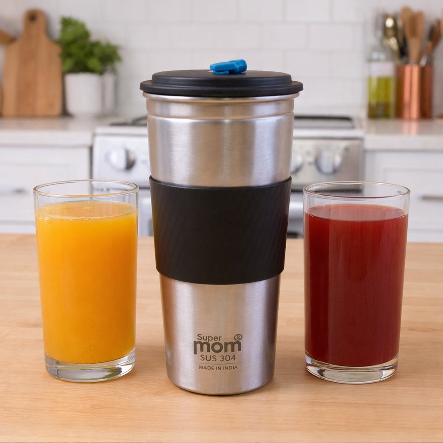 Supermom Stainless Steel Sip Mate Travel Tumbler (Approx. 500 ml)