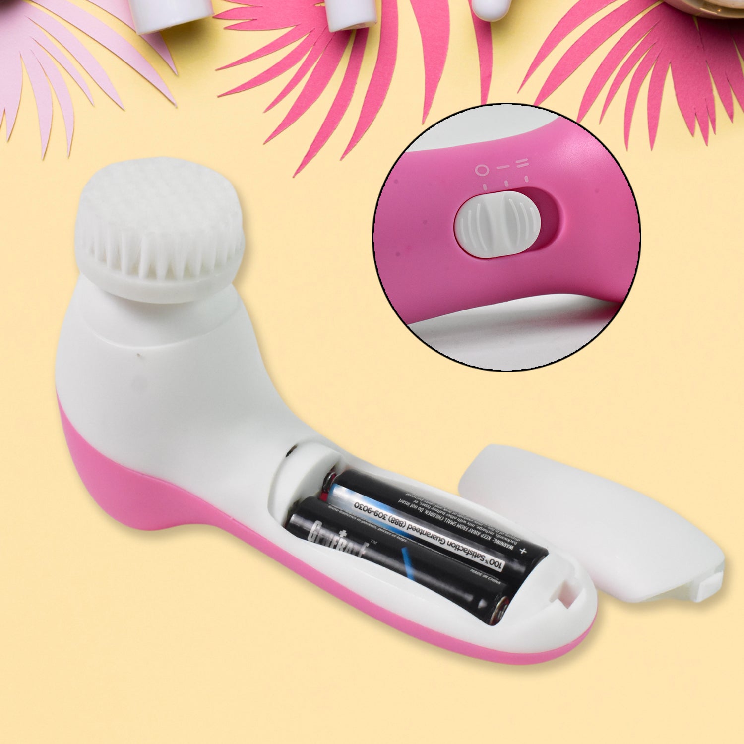 Facial Beauty Brush, Face Massager (1 Pc / With 2 AA Battery Included) Your Brand