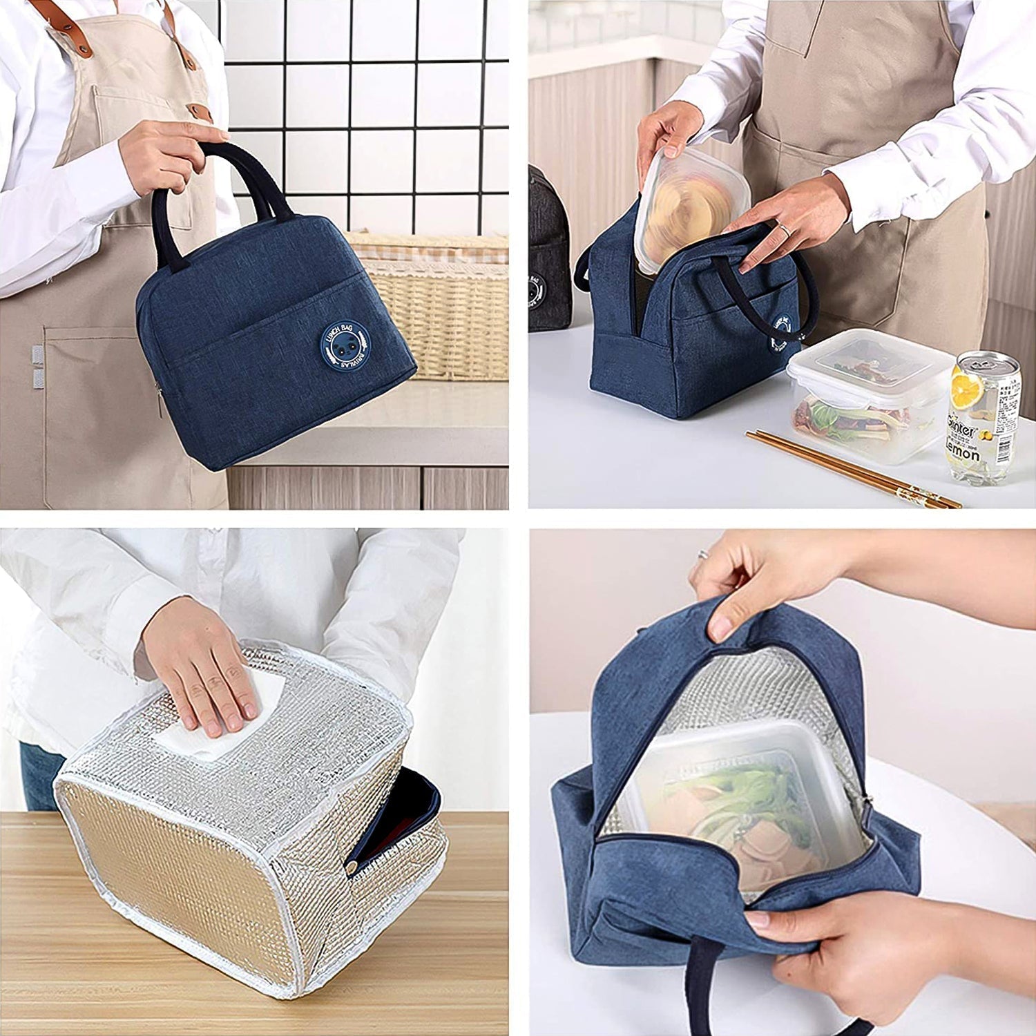 Insulated Lunch Bags for Travel Box / Tiffin / Storage Bag (1 Pc) Your Brand