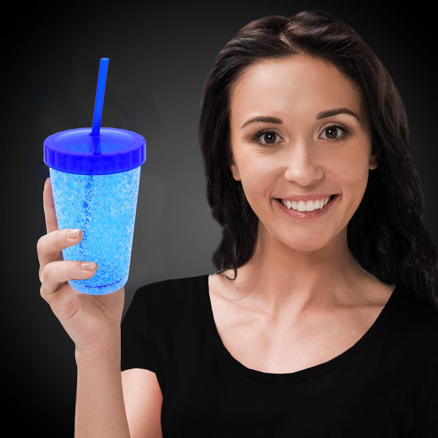 Plastic Reusable Sipper Tumbler with Lid and Straw (1 Pc / 500 ML / Mix Color / 1 Pc) Your Brand