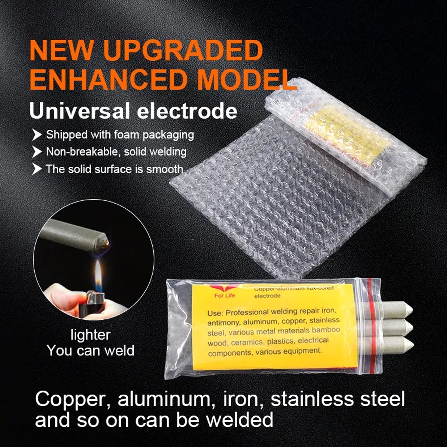 Low Temperature Universal Welding Rod, Aluminium Welding Rods (72 pcs Set / Inside 3 pcs packet) Your Brand