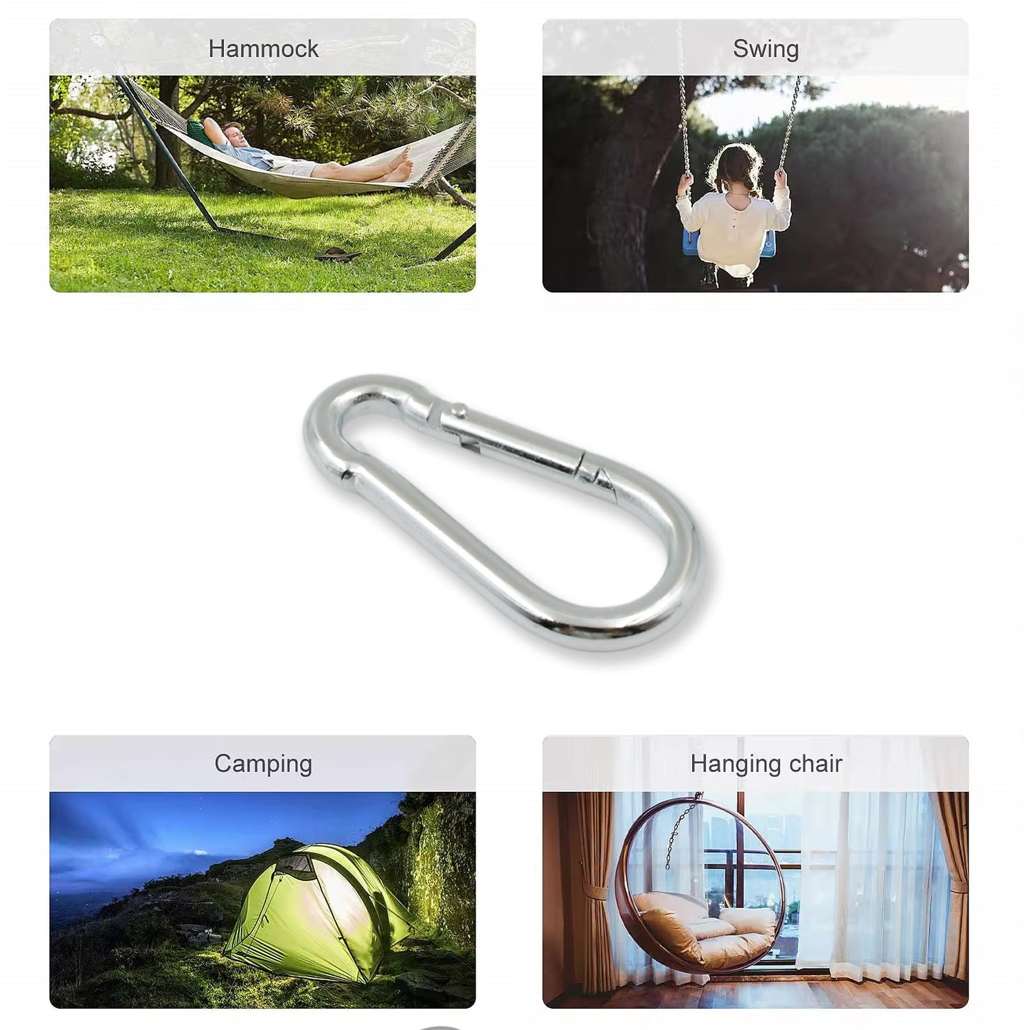 Stainless Steel Snap Hook (8×80 MM / 1 Pc) Your Brand