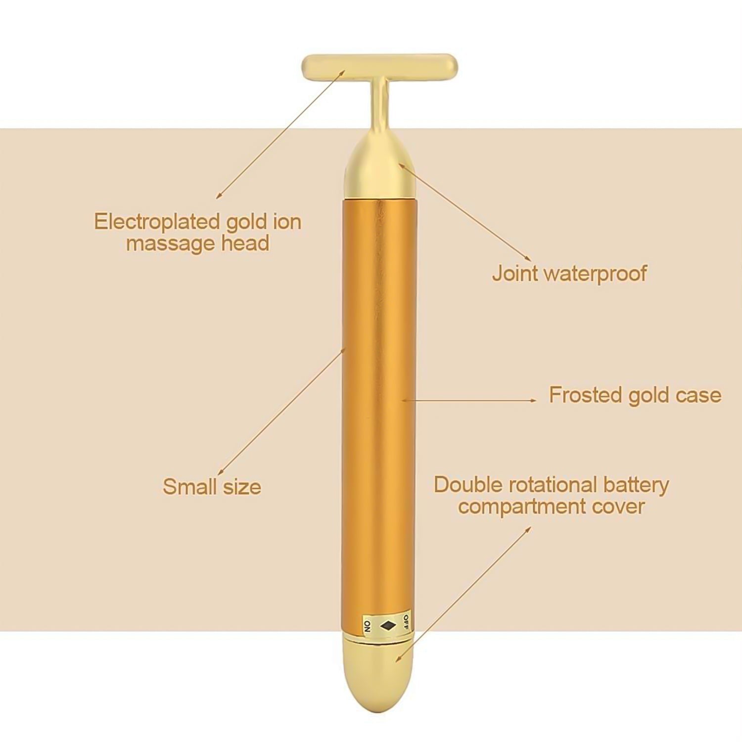 Golden Energy Face Massager (1 Pc) Your Brand