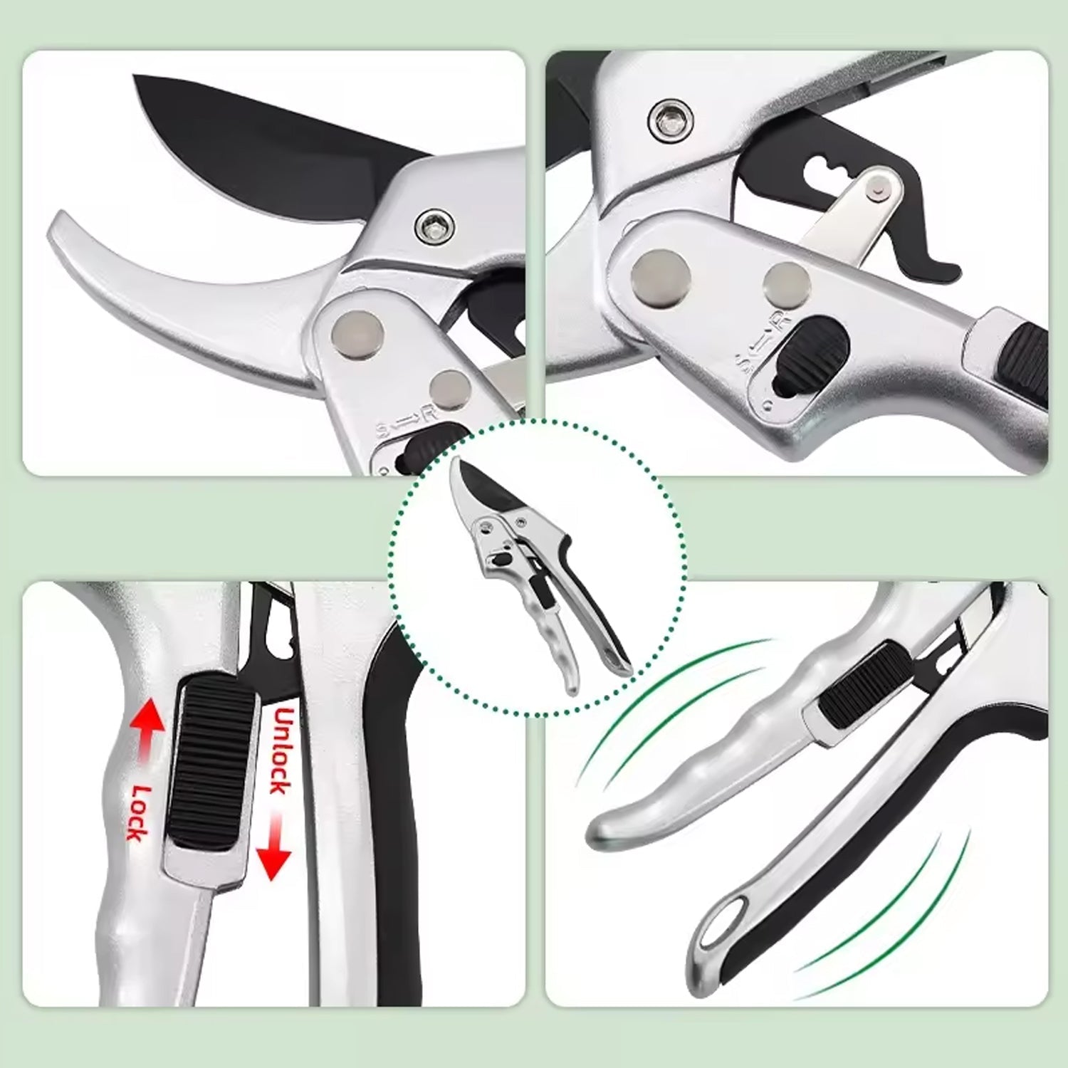 Pruning Shear Garden Shear Steel, Hand Shears, 20 Cm / 8 inch (1 Pc) Your Brand