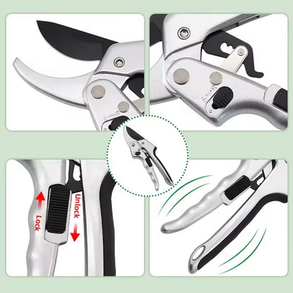 Pruning Shear Garden Shear Steel, Hand Shears, 20 Cm / 8 inch (1 Pc) Your Brand