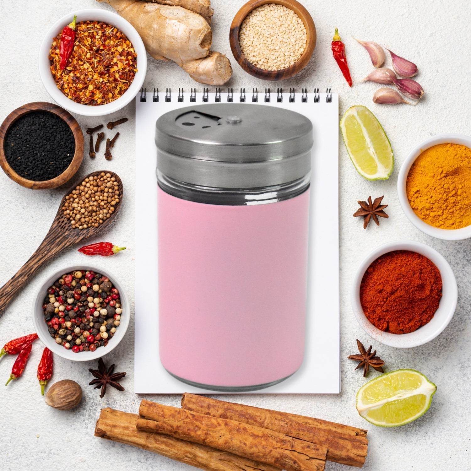 Glass Salt Bottle, Salt Dispenser (Pack of 1 / With Steel Lid) Your Brand
