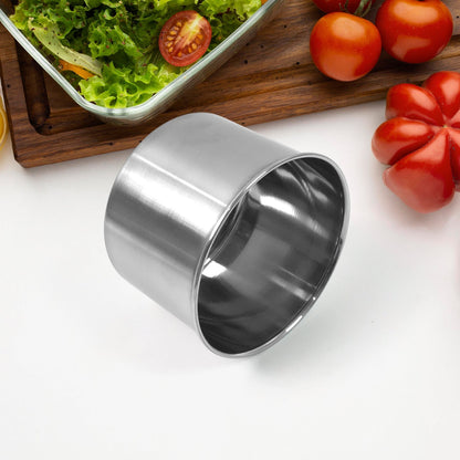 Multipurpose Stainless Steel Airtight Containers with See Through Lid (2 Pc / 500 ML) Your Brand