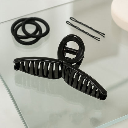 Plastic Hair Claw Clips Strong Clips (1 Pc / Mix Design & Color), Hair accessories (1 Pc / Mix Design & Color)
