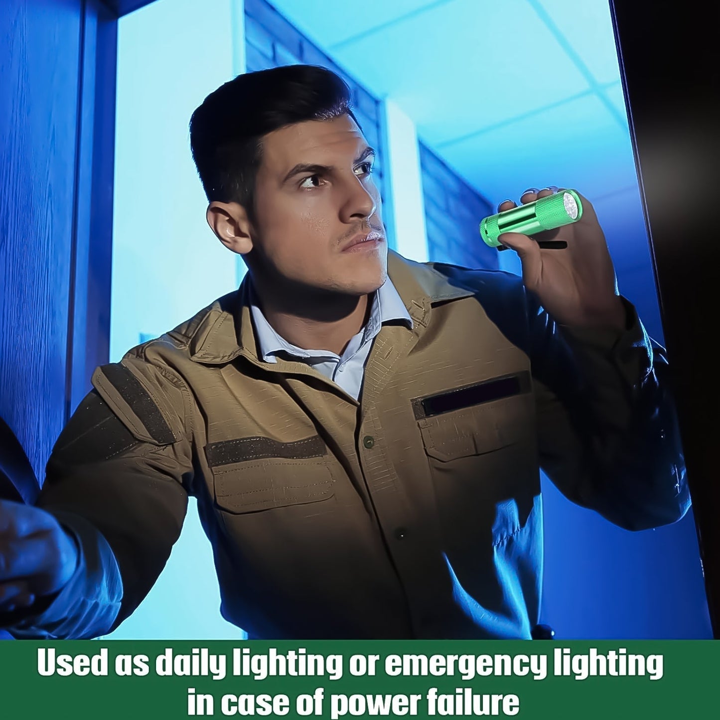 Super-Bright Mini 9 LED Bulb Pocket Torches - Small Torch Flashlight for Camping, Hiking, DIY, Travelling, Outdoors and More 3 Battery operated (Battery not included / 1 pc) Your Brand
