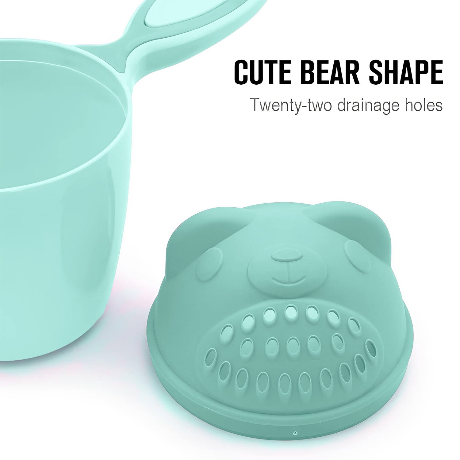 Baby Shampoo Shower Cup Safe Soft Bathing Water Scorpion Baby Bath Tumbler Hair Washing Mug Rainer Your Brand