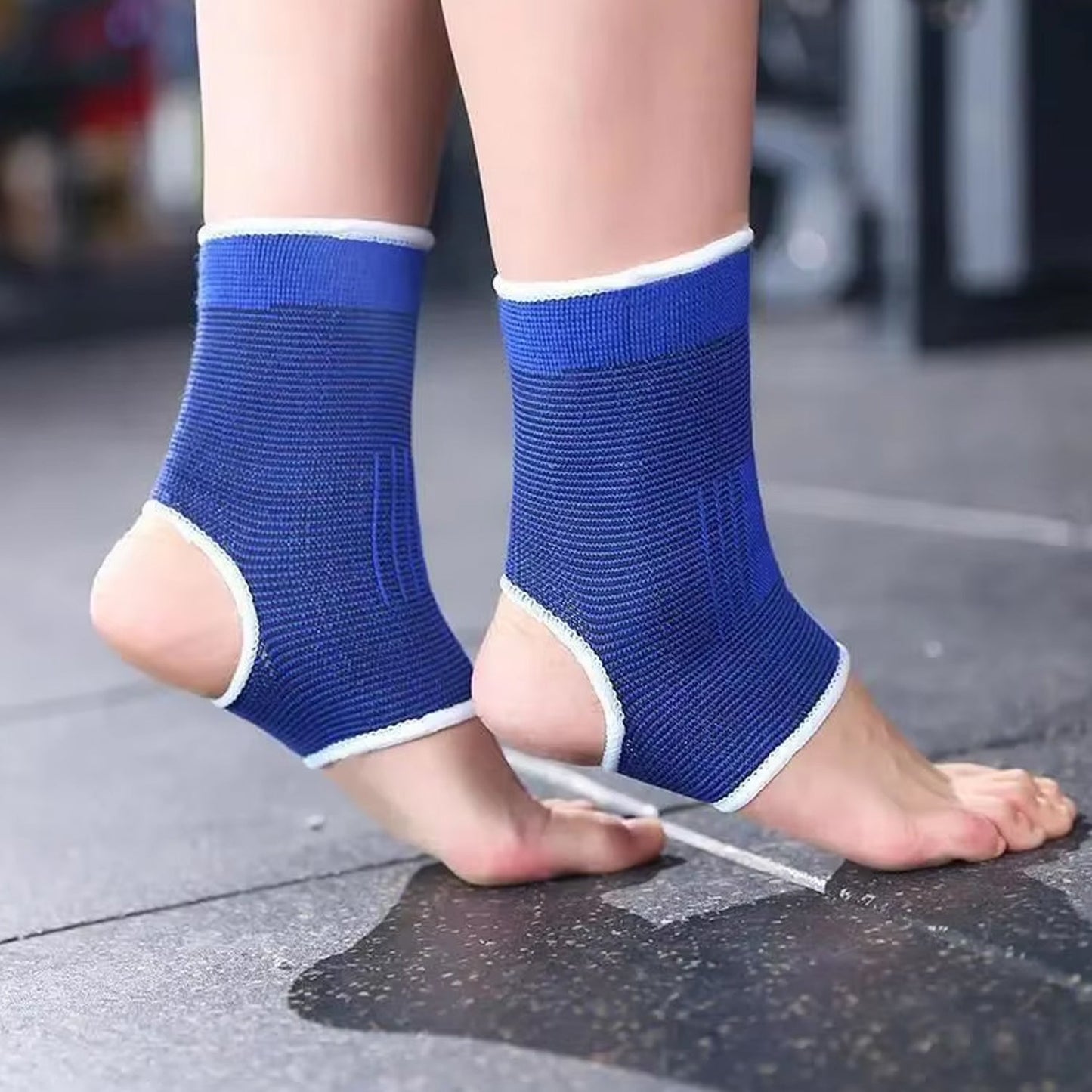 Adjustable Ankle Support Brace Cap Wrap Pad (1 Pair) Your Brand