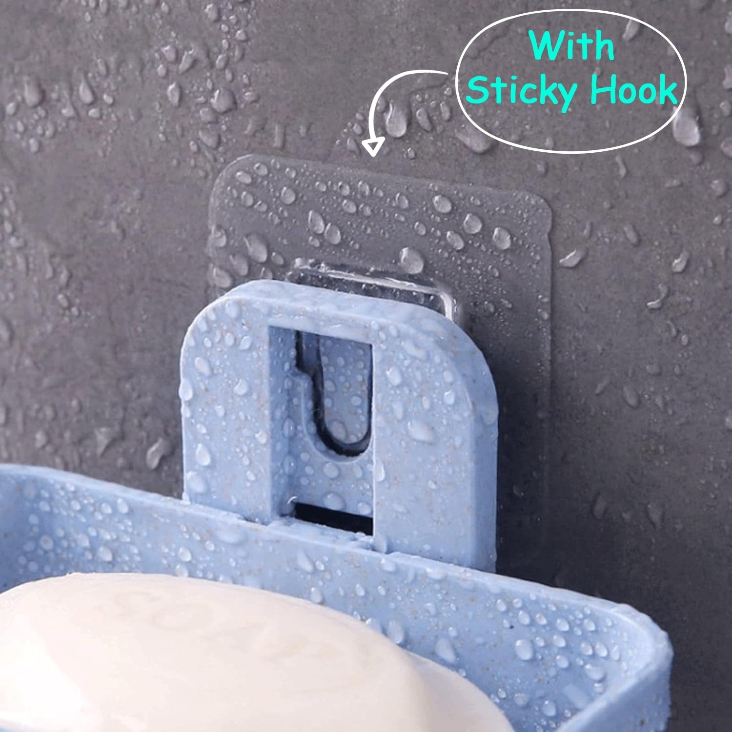Adhesive Sticker Soap 2 Layer Dish Holder Wall Mounted Bathroom Shower Soap Holder Saver Box Storage Organizer Rack, ABS Plastic (Double Layers / 2 pcs set) Your Brand