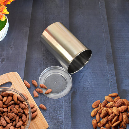 Multipurpose Stainless Steel Airtight Containers with See Through Lid (1 Pc / 1000 ML) Your Brand