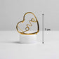 12Pc Multicolor Heart Candles Set