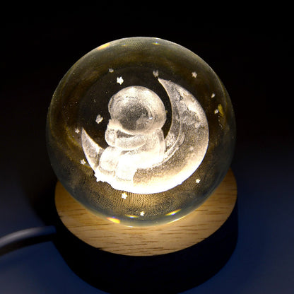 Astronaut Ball Night Light Lamp Decorative Lamp For Living Room Decor (1 Pc) Your Brand