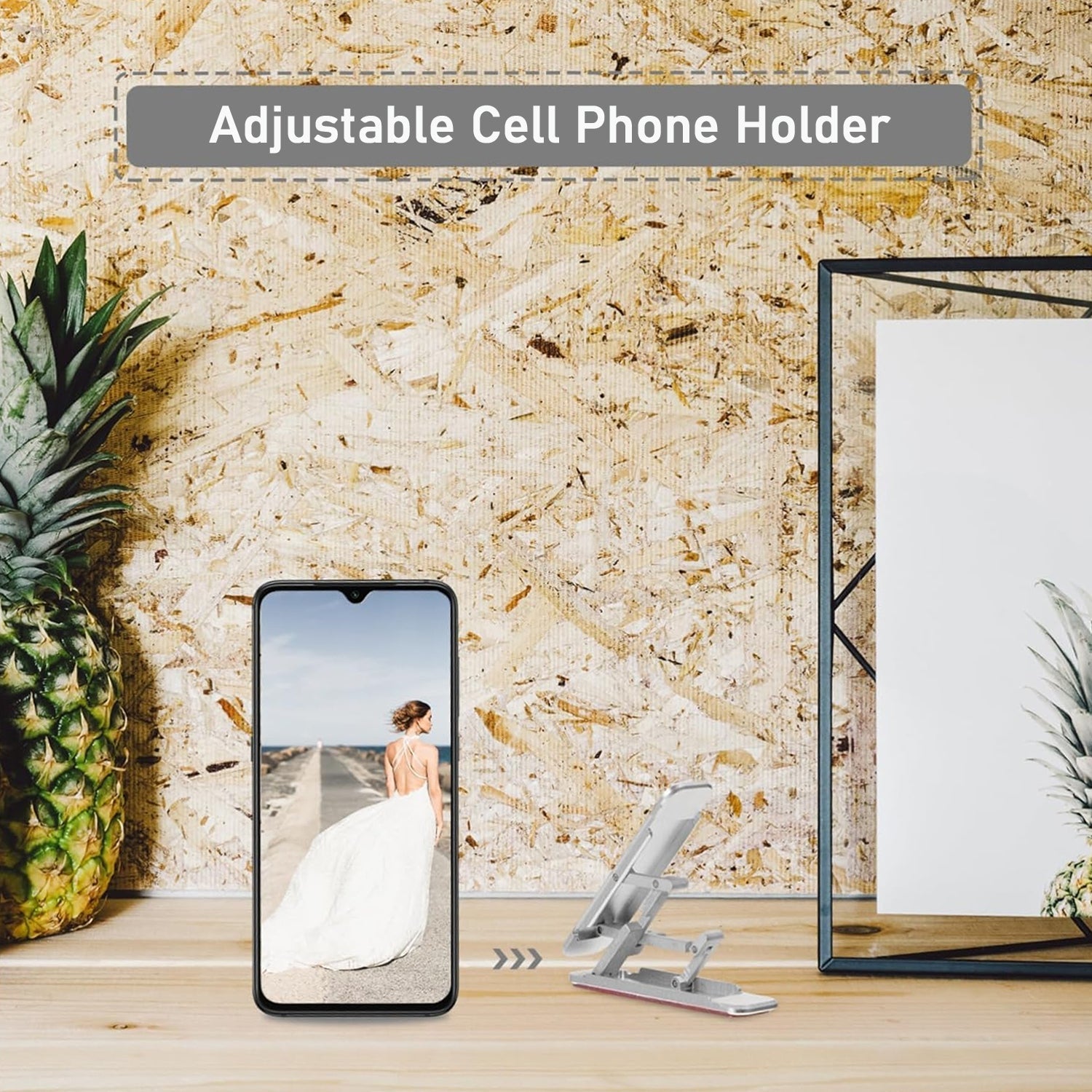 Adhesive Folding Bracket Phone Stand (1 Pc) Your Brand