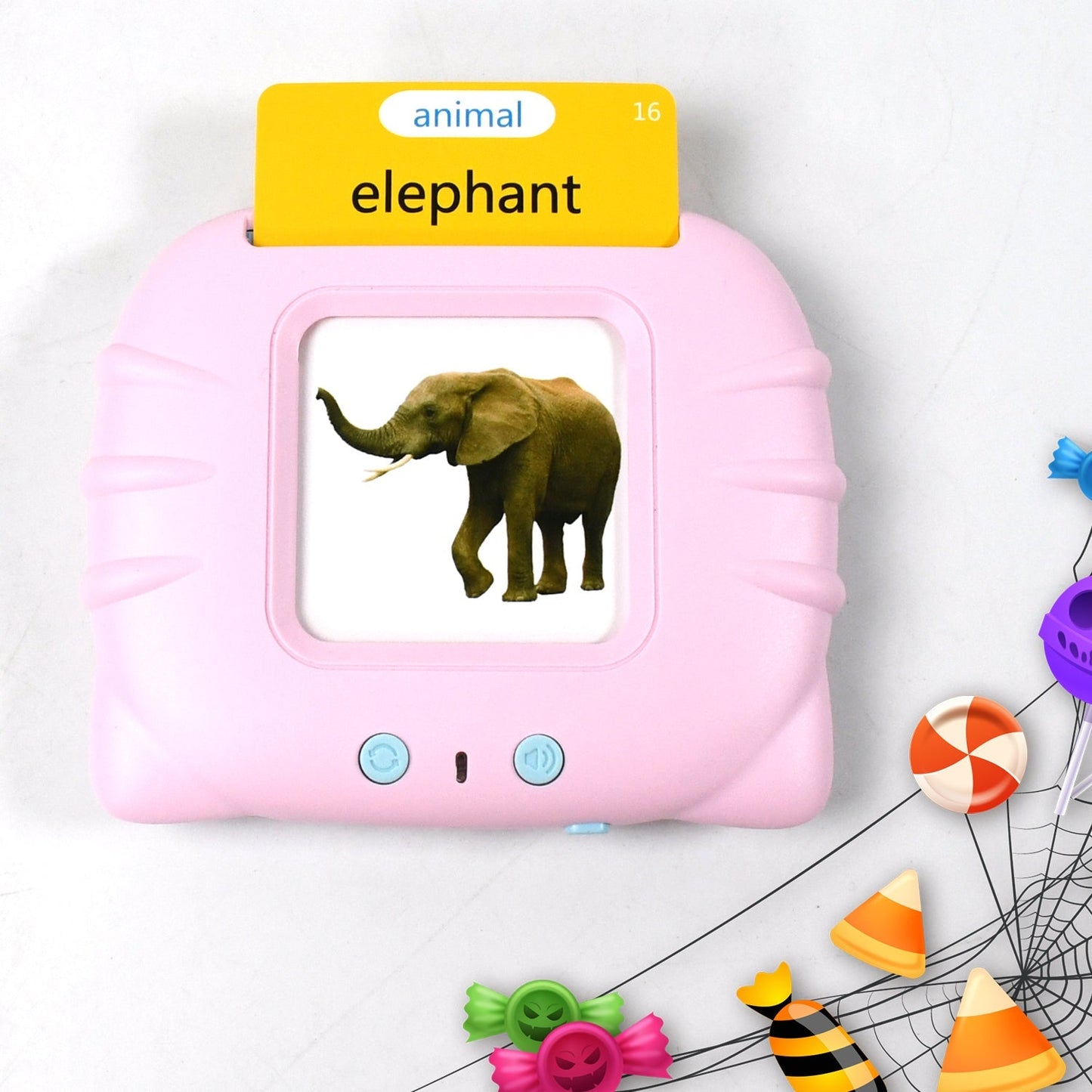Preschool Learning Toys Flash Cards for Small Kids Educational Toys English Words Learning Machine for Kids with 224 Words, Birthday Gift for Kids Intelligent Electric Kids Language Card (1 Set) Your Brand