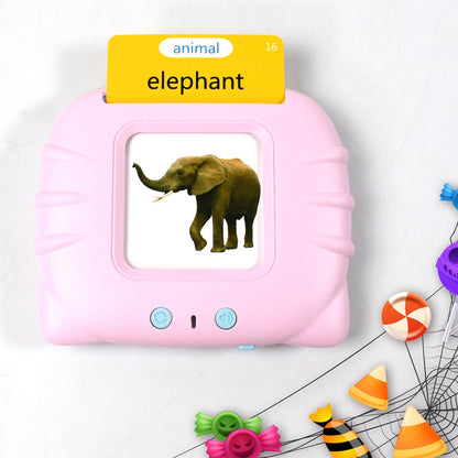 Preschool Learning Toys Flash Cards for Small Kids Educational Toys English Words Learning Machine for Kids with 224 Words, Birthday Gift for Kids Intelligent Electric Kids Language Card (1 Set) Your Brand