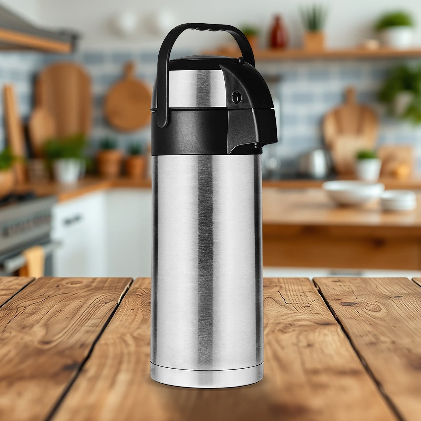 Beverage Dispenser Stainless Steel for Serving Tea and Coffee, Thermos steel (4000 ML) Your Brand