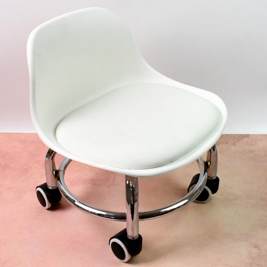 Heavy Duty Round Rolling Stool with Wheels Pedicure Stool (1 pc) Your Brand