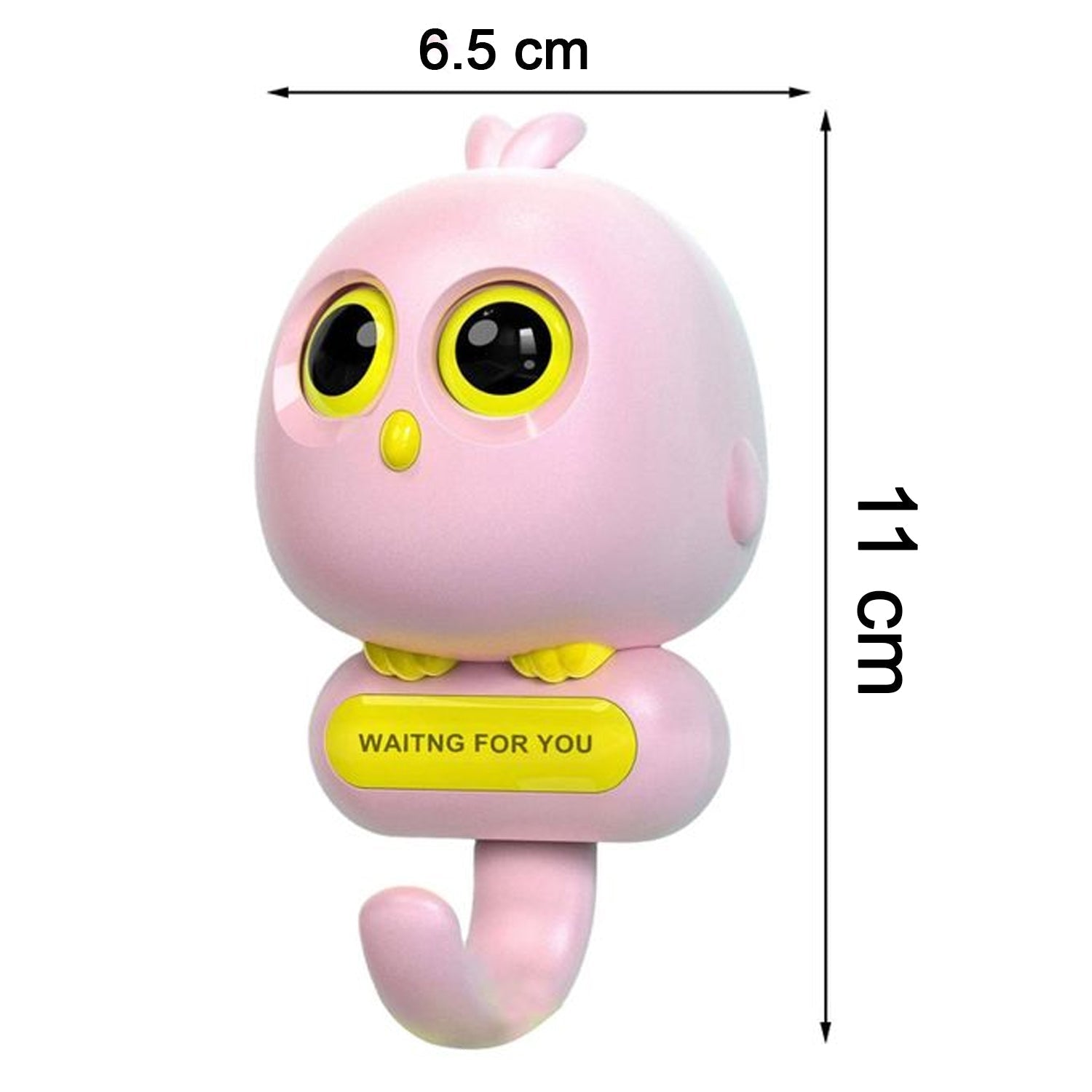 Self Adhesive Wall Hooks Eye Catching Cute Bird Hook, Automatic Open Close Eyes Creative wall Hook (1 Pc) Your Brand