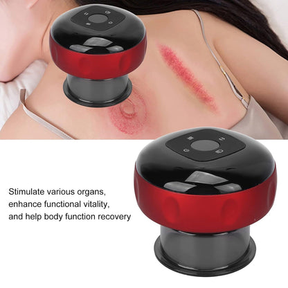 Electric Intelligent Breathing Cupping Massage Instrument The Smart Cupping Therapy Set's Massager for Muscle and Joint Pain Cellulite Massage Back Pain Relief for Back Shoulder Leg (1 Pc) Your Brand