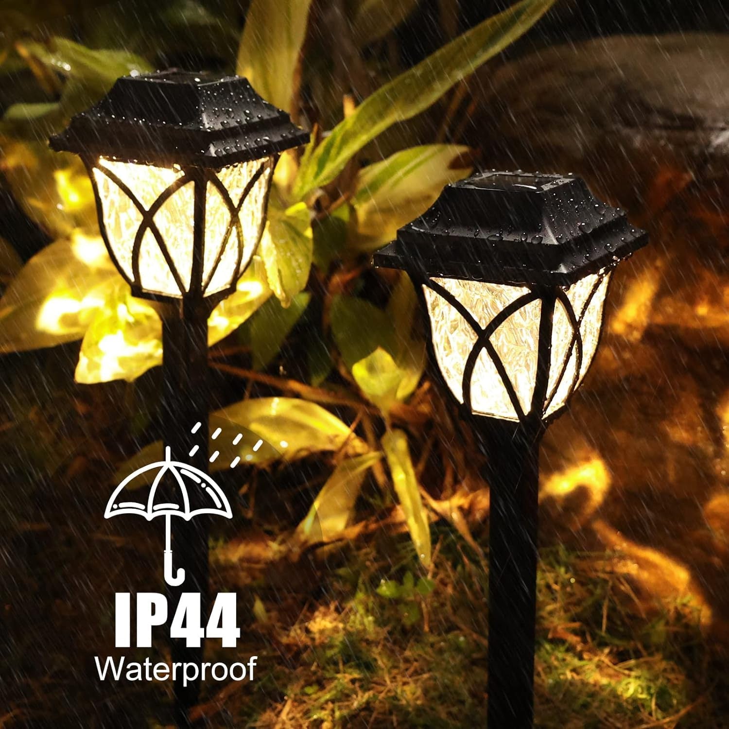 Solar Pathway Lights Outdoor Garden Lights (2 Pcs Set) Your Brand