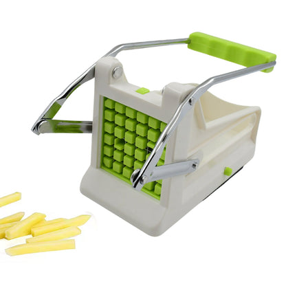 French Fry Cutter, Great with Vegetables, Potato Fries Cutter Professional Vegetable Cutter Stainless Steel Cutter Potato, Onions, Carrots, Cucumbers, Fruits Potato Cutter (1 pc) Your Brand