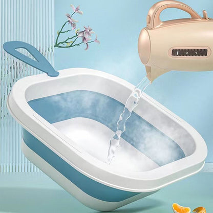 Wash Basin, Space Saving Multi Function Foldable Baby Wash basin Easy Clean Lightweight Thicken for Washing Face for Home (28×28 Cm / 1 pc) Your Brand